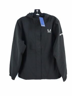 Huk Storm 2.0 Fishing Jacket With Hood In Black Women's Size Small